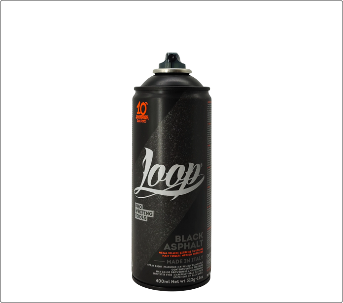 Spray de grafiti Loop Asphalt negro