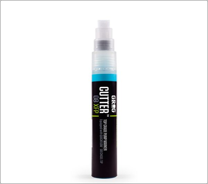 Rotulador Grog Cutter 08 XFP, cuerpo transparente sin usar