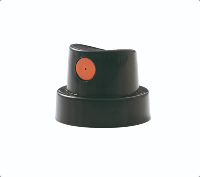 Boquilla Hardcore Medium negra con difusor naranja