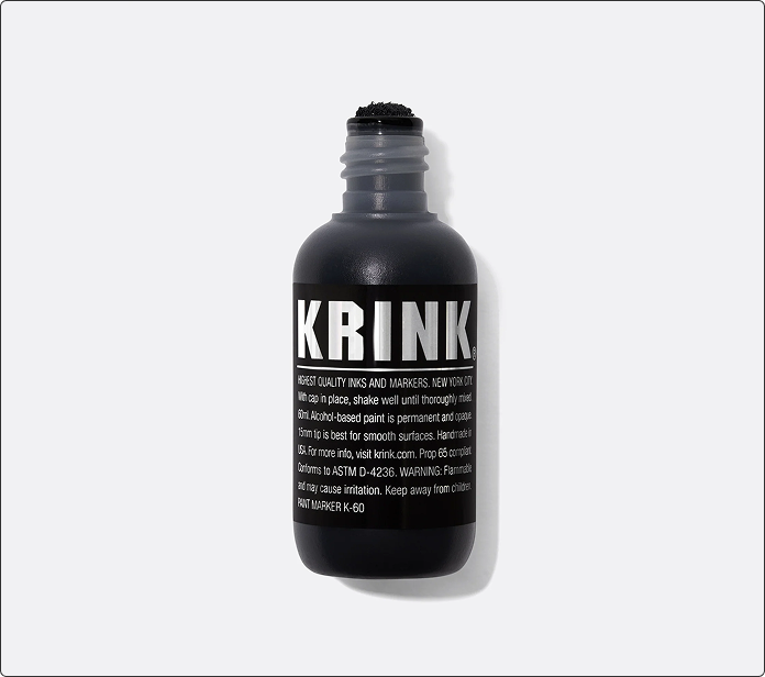 Bote de tinta Krink K-60 en negro