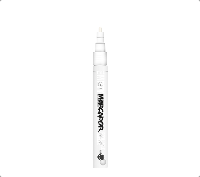Marcador MTN vacío recargable, punta de 1mm