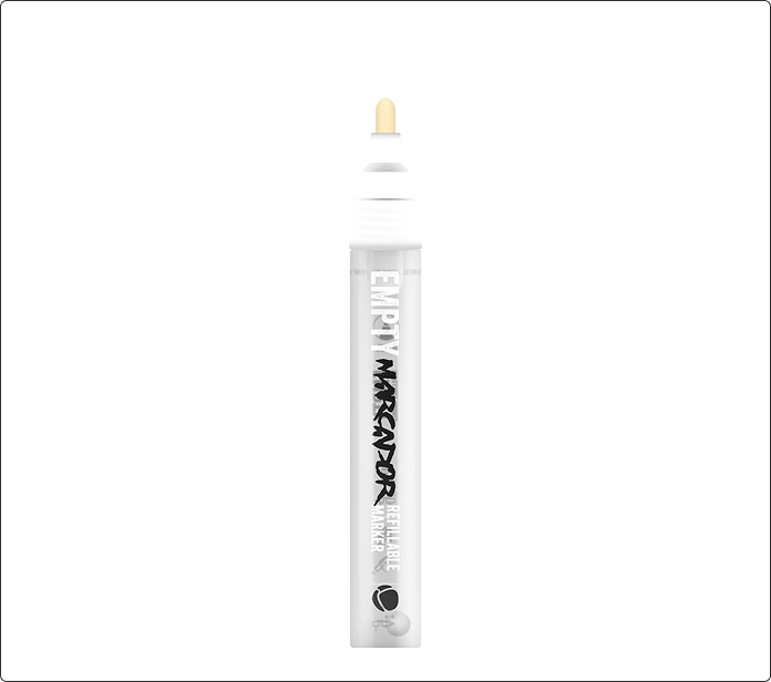 Marcador MTN vacío recargable, punta de 2mm