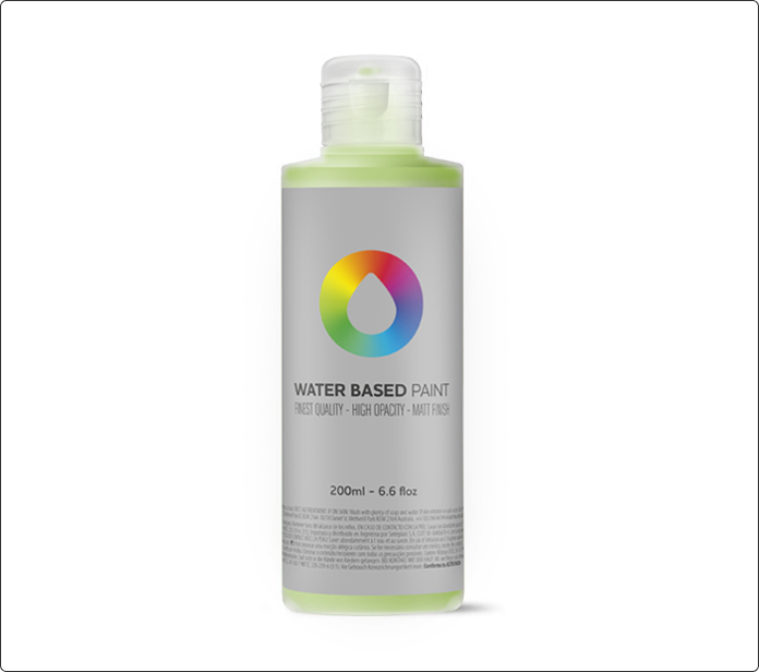 Botella verde claro MTN Water Based Paint 200 ml