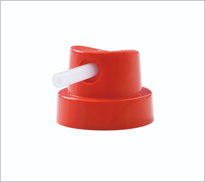 Boquilla Needle Cap roja con tubo blanco alargado