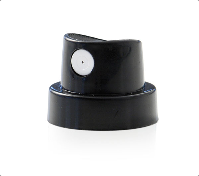 Boquilla Pocket Cap negra con difusor blanco