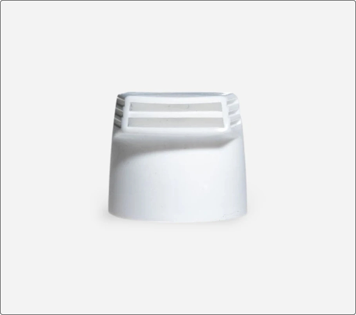 Accesorio Supper Booster blanco con abertura rectangular