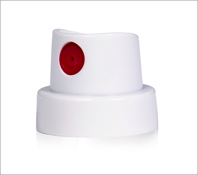 Boquilla Vice Cap blanca con difusor rojo