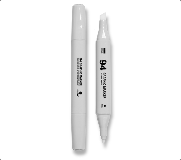 Rotulador MTN 94 Graphic Marker Blender (incoloro) de doble punta, ancha y fina