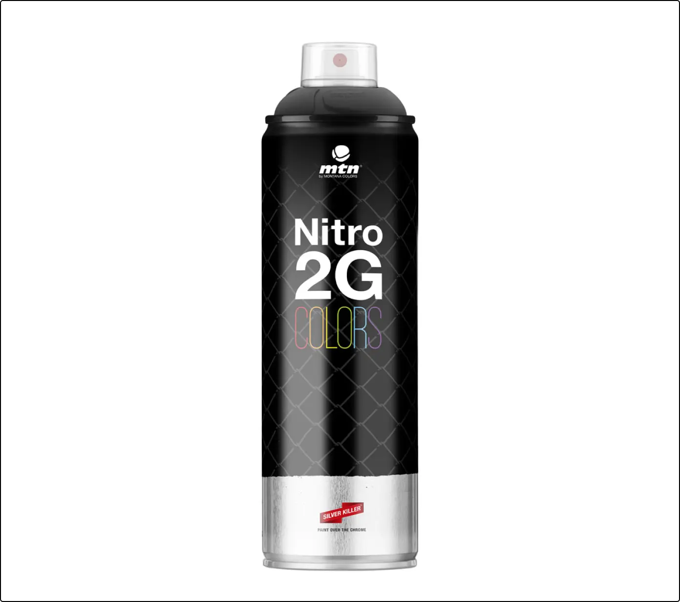 Spray MTN Nitro 2G 500ml negro, edición "Silver Killer"